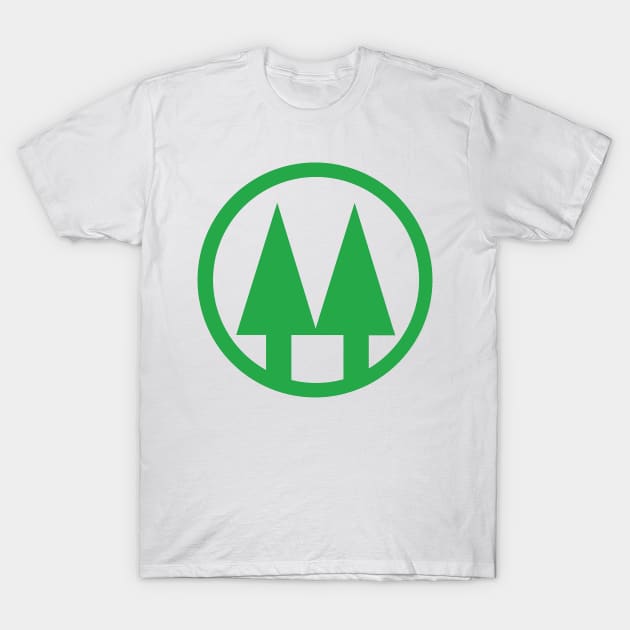 TPM Logo Green T-Shirt by TVVIN_PINEZ_M4LL